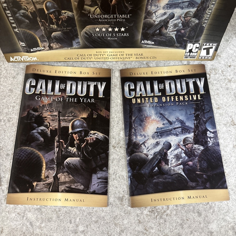 Call of Duty Deluxe Edition Game Of The Year & United Offensive* Box Set - Picture 11 of 14